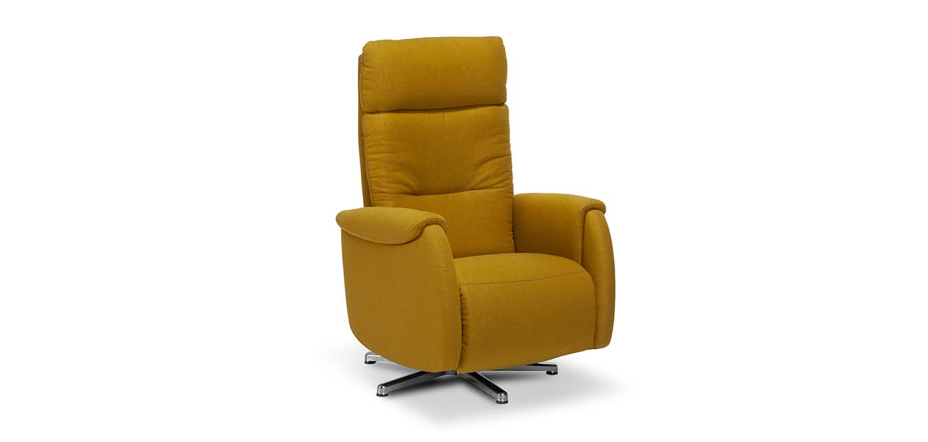 fauteuil relaxation ocre