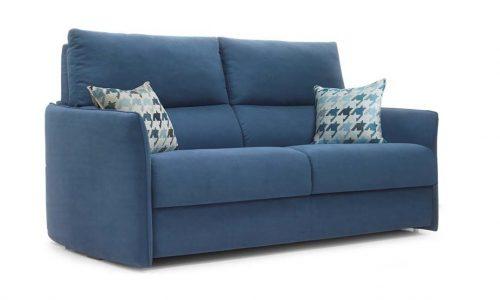 canapé en tissu bleu