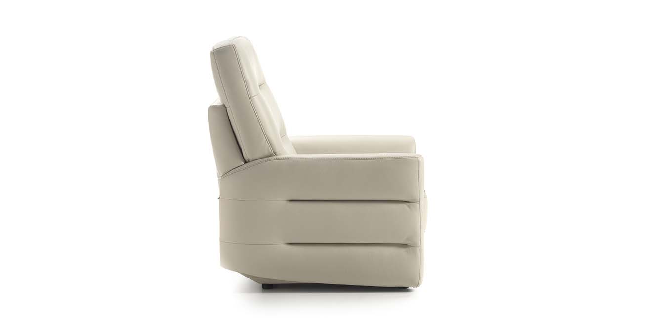 fauteuil cuir blanc