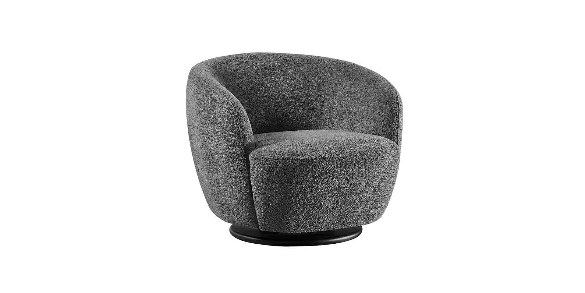 Fauteuil pivotant moderne tissu personnalisable