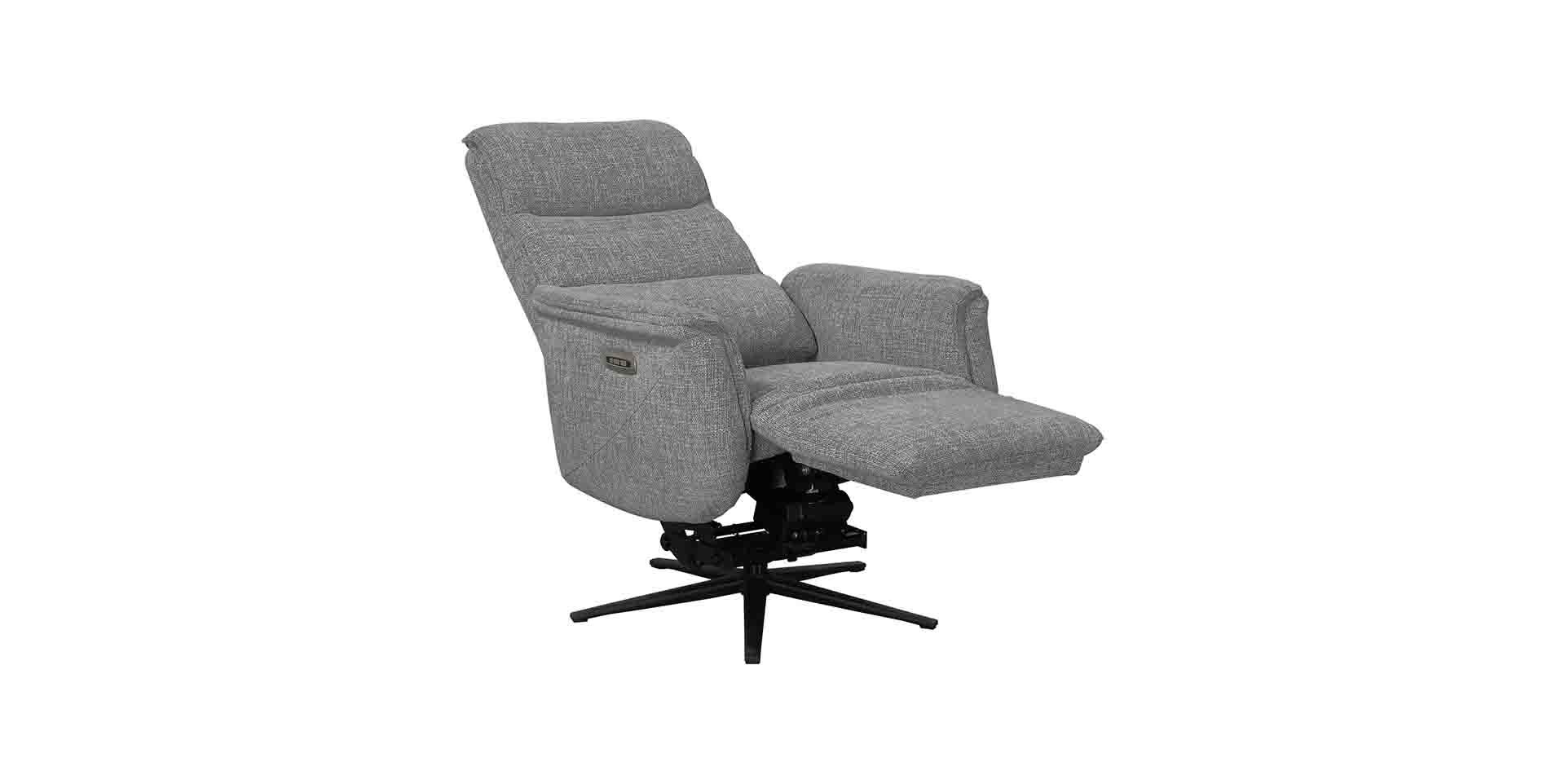Fauteuil releveur pivotant relax électrique tissu 3 coloris personnalisable.