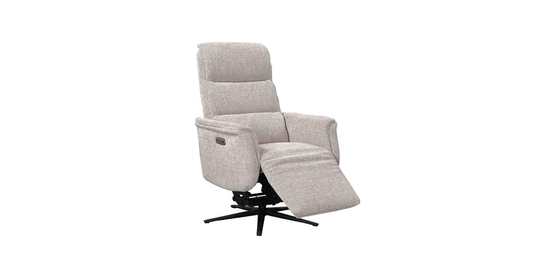 Fauteuil releveur pivotant relax électrique tissu 3 coloris personnalisable.
