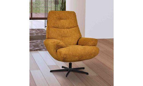 Fauteuil en tissu pivotant TIAGO
