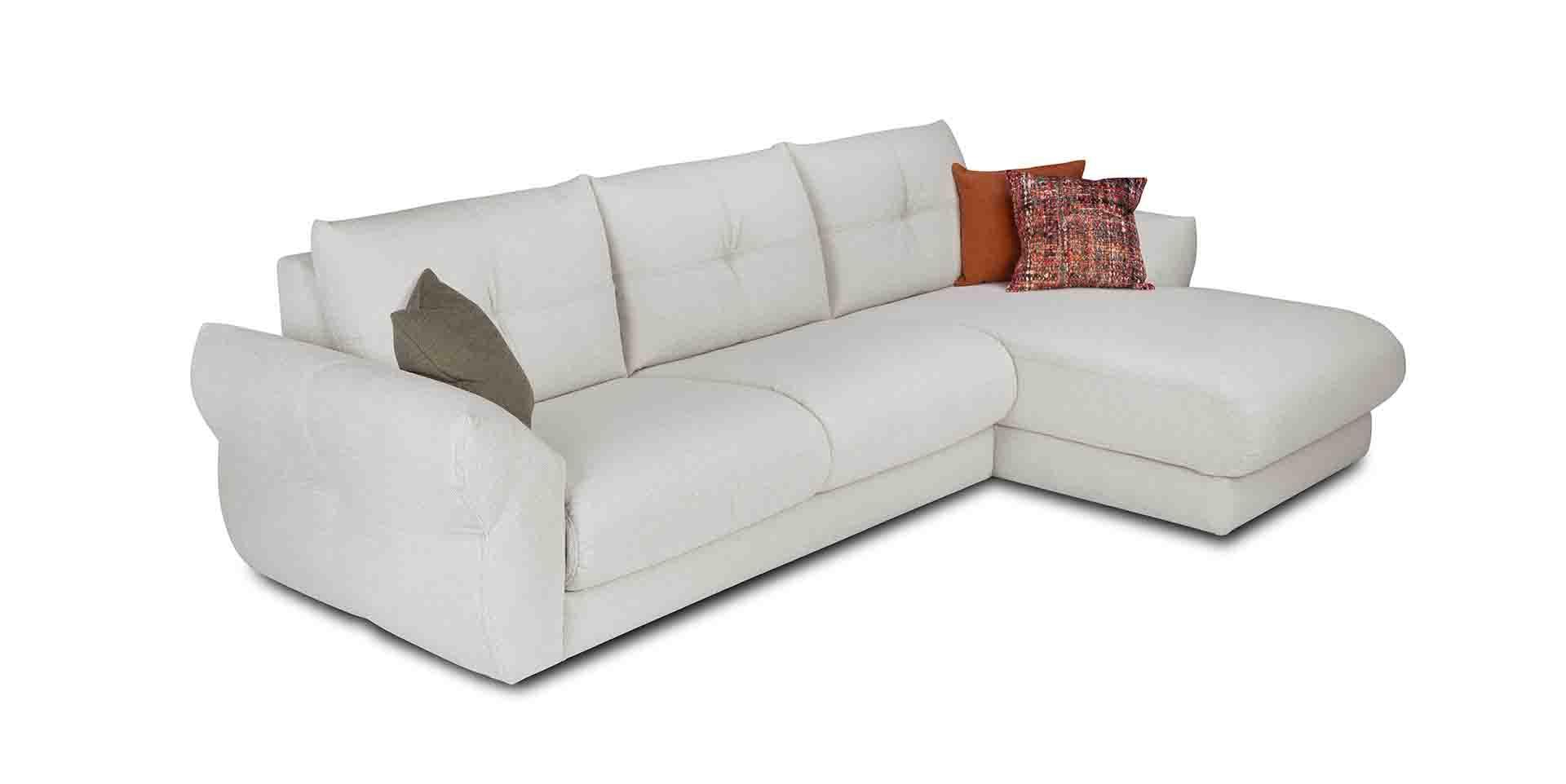 Canapé d'angle contemporain tissu personnalisable made in france