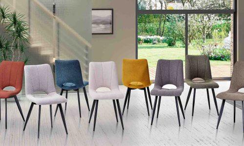 Chaise en tissu CORALIE 1