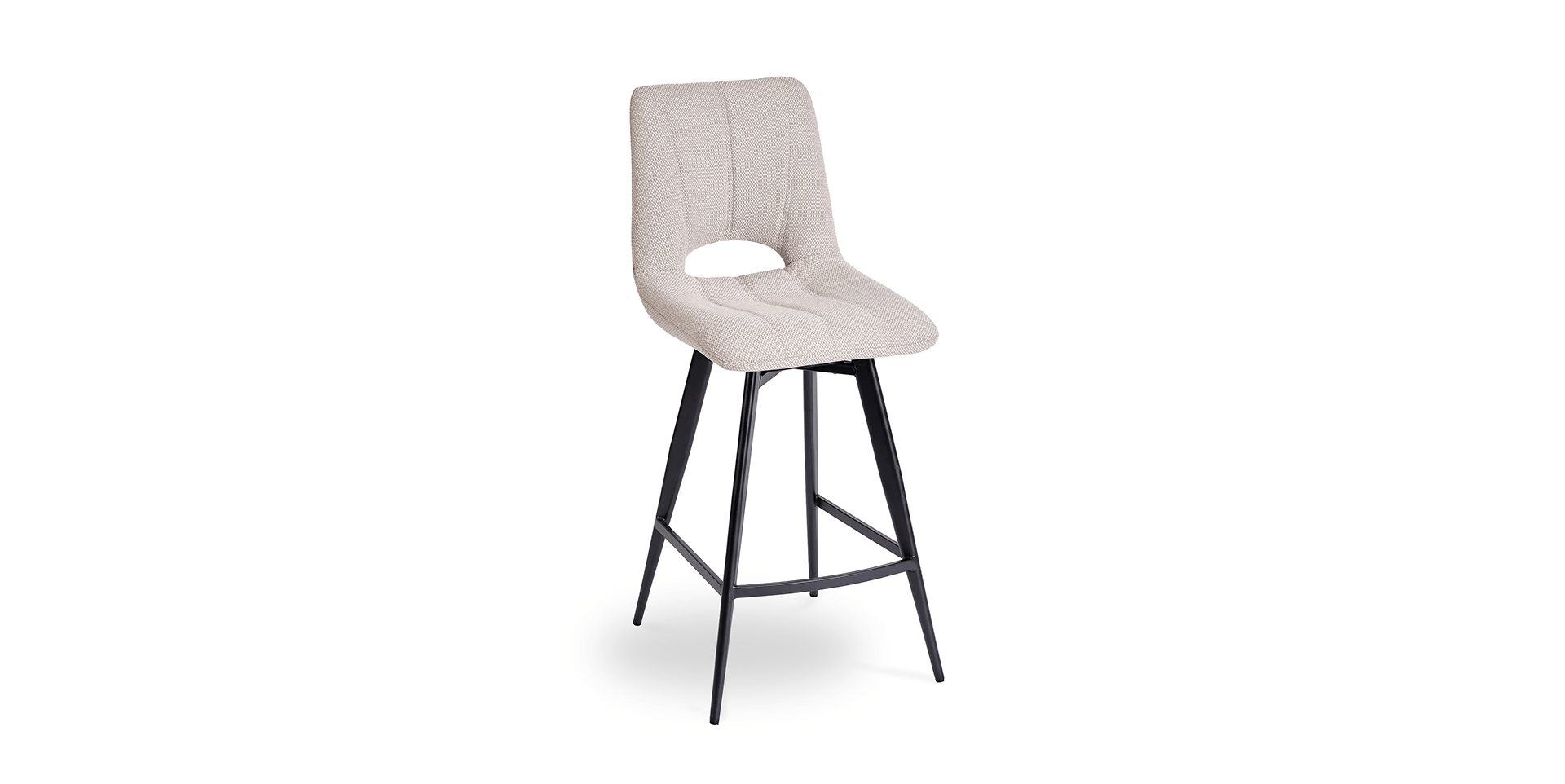 chaise de bar tissu et métal personnalisable haut de gamme